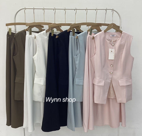 Women Elegant Vest With Skirts Sets